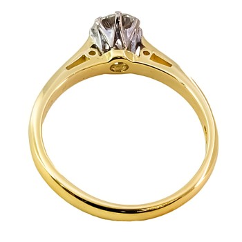 18ct gold Diamond 0.50cts solitaire Ring size J